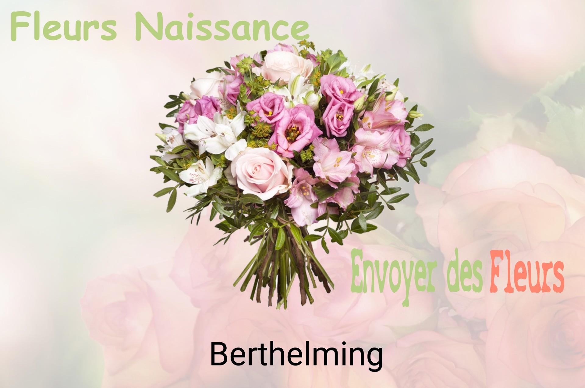Bouquet de fleurs de naissance livré à Berthelming